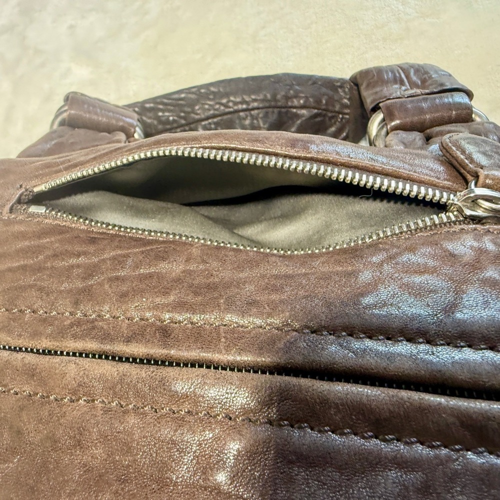 Vintage Chanel Le Marais Bowler Bag Distressed Quilted Lambskin Luxury Purse Y2K - Picture 8 of 16